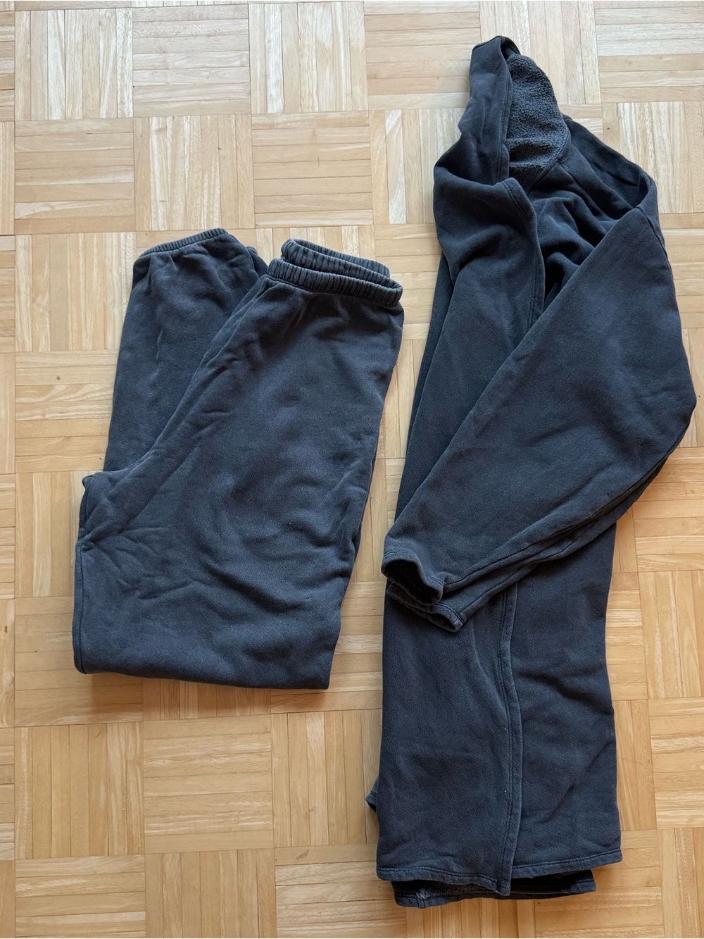 Joah Brown Set - long open cardigan and joggers